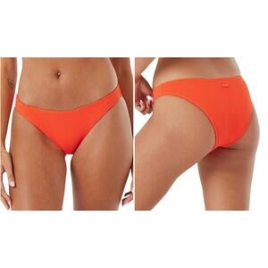 Roxy Aruba Hipster Full Bikini Bottoms - Red - NWT Size Large